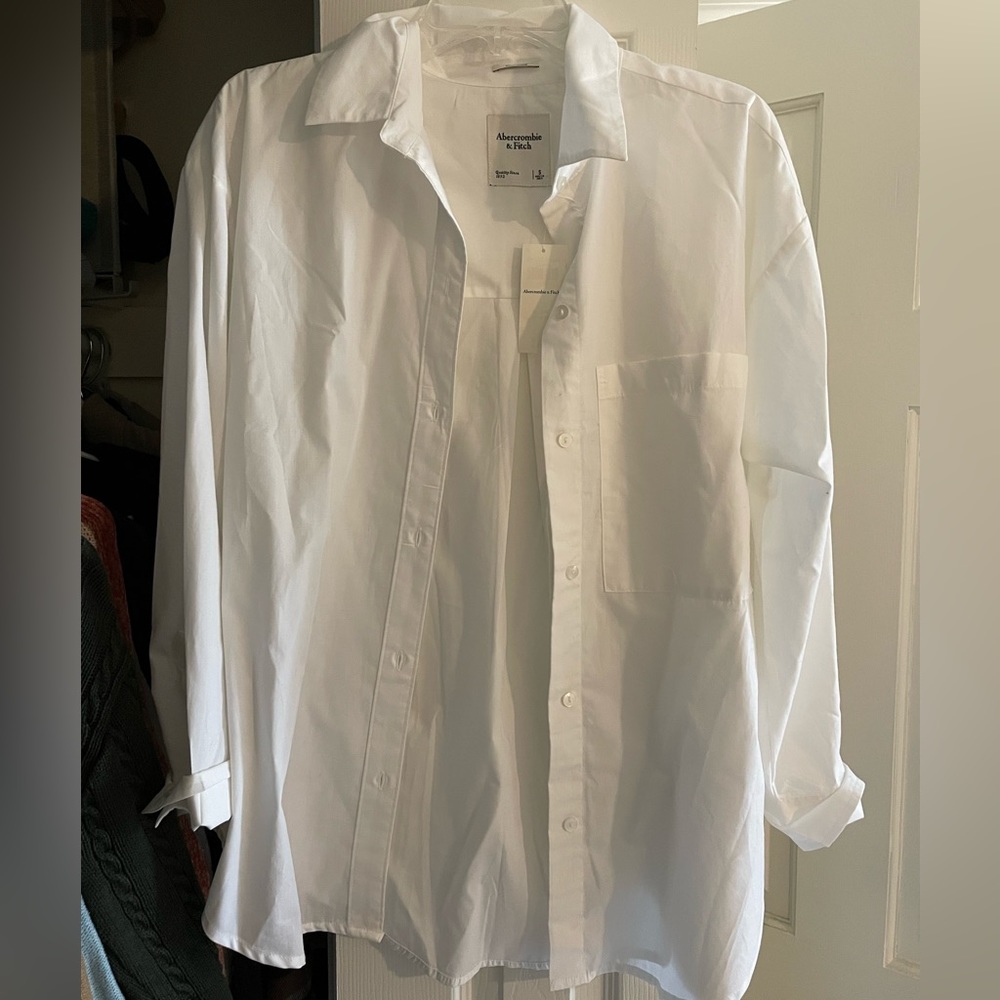 NWT Abercrombie oversized button up shirt